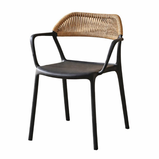 Rattan Dining Armchair – Stackable Chair for Indoor and Outdoor