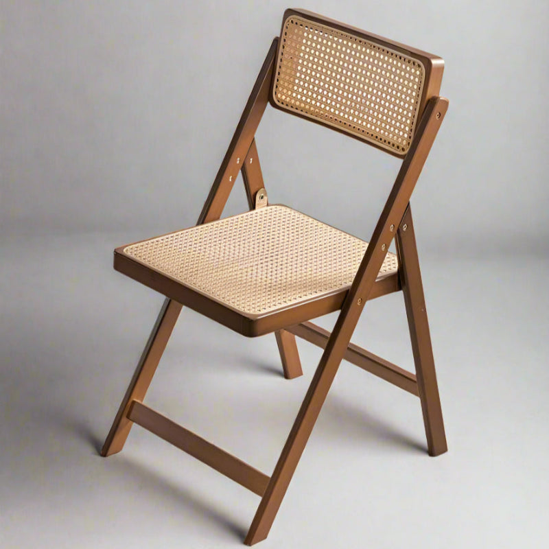 Foldable Rattan Dining Chair-Perfect for easy storage and small spaces