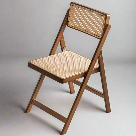 Foldable Rattan Dining Chair-Perfect for easy storage and small spaces