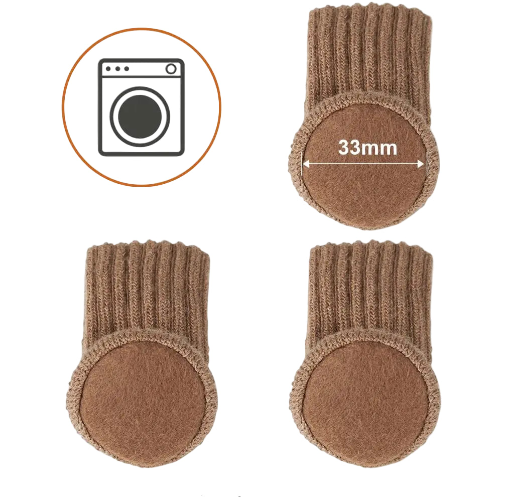 Furniture Leg Protectors - Stretchable Knit Chair Socks for Floor Protection and Noise Reduction