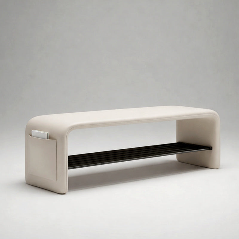 Nordic Minimalist Shoe Bench – Luxury Entryway Seating