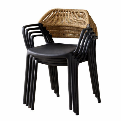 Rattan Dining Armchair – Stackable Chair for Indoor and Outdoor