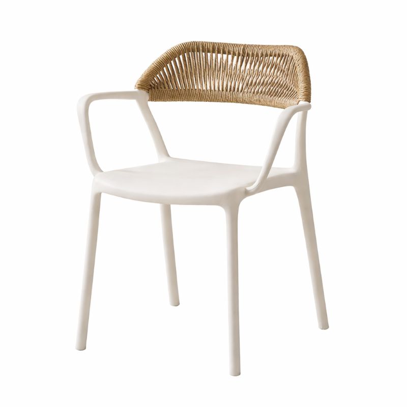 Rattan Dining Armchair – Stackable Chair for Indoor and Outdoor